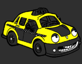 Coloring page Taxi Herbie painted byKennedy