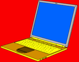 Coloring page Laptop painted byali