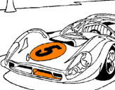Coloring page Car number 5 painted byandres