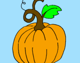 Coloring page Pumpkin painted bydany