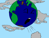 Coloring page Sick Earth painted byleslievg