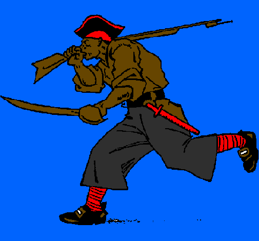 Pirate with swords