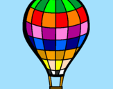 Coloring page Hot-air balloon painted bymarina