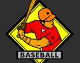 Coloring page Baseball logo painted byivo