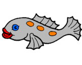 Coloring page Fish painted byMadison