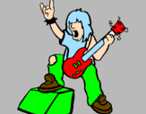 Coloring page Rocker painted bypato