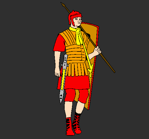Coloring page Roman soldier painted byJaex