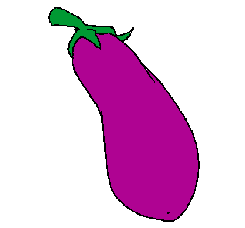 Coloring page aubergine painted bygen