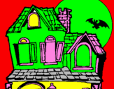 Coloring page Mysterious house painted bysaily                   