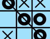 Coloring page Tic-tac-toe painted bypedro
