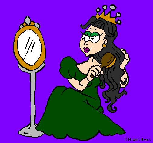 Princess and mirror