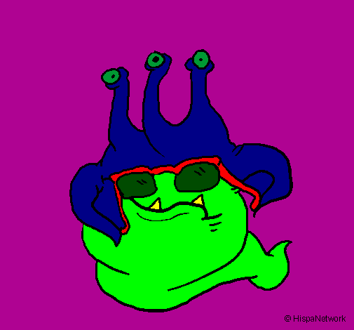 Extraterrestrial with glasses