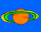 Coloring page Saturn painted bydany12