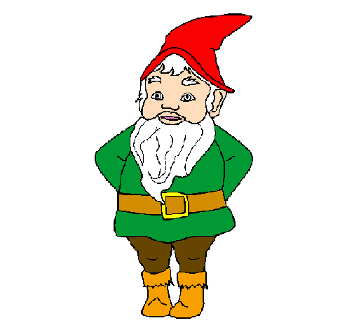 Coloring page Gnome painted byNot Available