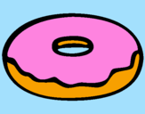 Coloring page Doughnut painted byLip