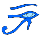Coloring page Eye of Horus painted byAndres