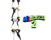 Coloring page Madagascar 2 Penguins painted bymatthew