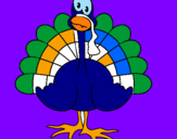 Coloring page Turkey painted byEFRAIN