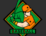 Coloring page Baseball logo painted bycheyn