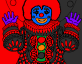 Coloring page Clown dressed up painted byJunior joviniano