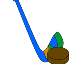 Coloring page Stick and puck painted bylisa