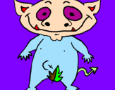Coloring page Forest monster painted byethan