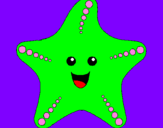 Coloring page Starfish painted byDeana