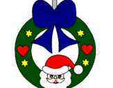 Coloring page Christmas decoration painted byRose