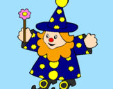 Coloring page Little witch painted byjulian