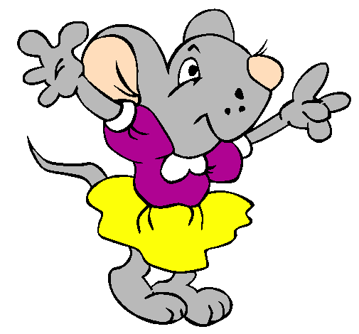 Rat wearing dress