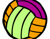 Coloring page Volleyball ball painted bycameron