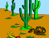 Coloring page Desert painted byabby