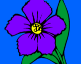 Coloring page Flower painted bymarisol