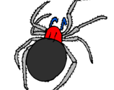 Coloring page Poisonous spider painted bynathan