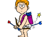 Coloring page Cupid painted bysteve