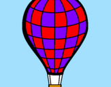 Coloring page Hot-air balloon painted byausrzygi
