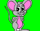 Coloring page Mouse painted byacirema