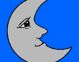 Coloring page Moon painted byivanna@
