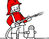 Coloring page Firefighter painted byTIA