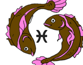 Coloring page Pisces painted byTay