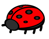 Coloring page Ladybird painted byJess
