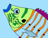 Coloring page Fish painted bynicolette