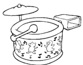 Coloring page Drums painted bySherri