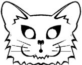 Coloring page Cat painted bycat