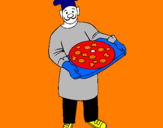 Coloring page Cook painted bytalha 
