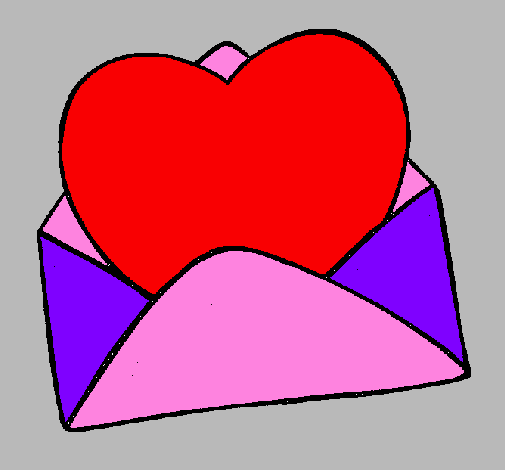 Heart in an envelope