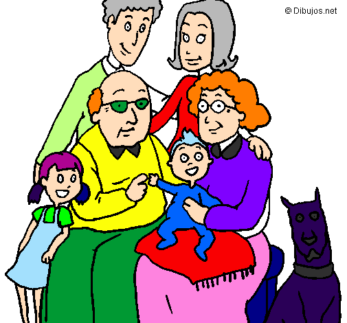 Coloring page Family  painted byALEJANDRA