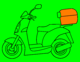 Coloring page Autocycle painted byalis