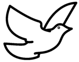 Coloring page Dove of peace painted byBUTT
