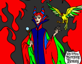 Coloring page Maleficient painted bykelly